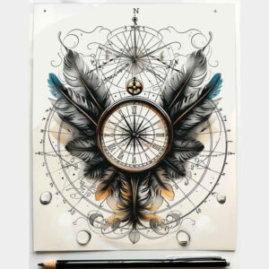 Piórka - Free tattoo design ideas ai genereted - inkby.ai
