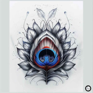 Piórka - Free tattoo design ideas ai genereted - inkby.ai