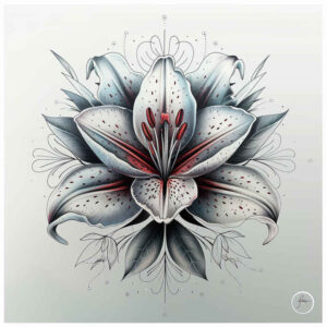 Delikatne kwiaty - Free tattoo design ideas ai genereted - inkby.ai