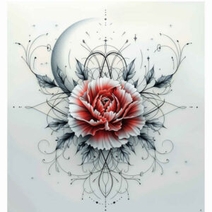 Delikatne kwiaty - Free tattoo design ideas ai genereted - inkby.ai
