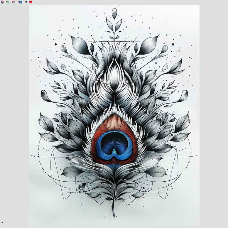 Piórka - Free tattoo design ideas ai genereted - inkby.ai