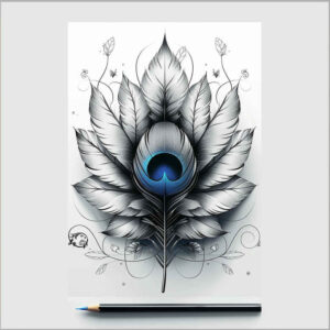 Piórka - Free tattoo design ideas ai genereted - inkby.ai