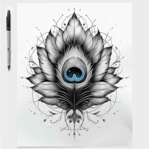 Piórka - Free tattoo design ideas ai genereted - inkby.ai