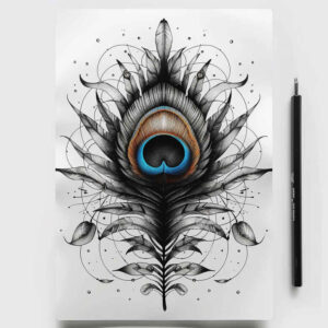 Piórka - Free tattoo design ideas ai genereted - inkby.ai