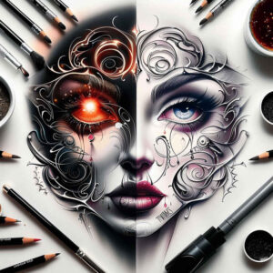 Inne mroczne - Free tattoo design ideas ai genereted - inkby.ai