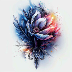 Delikatne kwiaty - Free tattoo design ideas ai genereted - inkby.ai