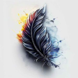 Piórka - Free tattoo design ideas ai genereted - inkby.ai
