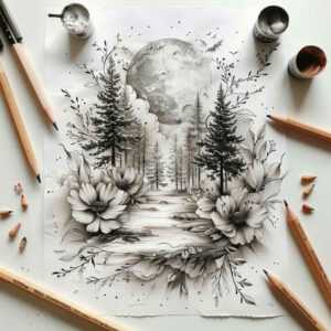 Delikatne kwiaty - Free tattoo design ideas ai genereted - inkby.ai