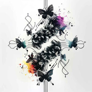 Motyle ćmy ważki - Free tattoo design ideas ai genereted - inkby.ai