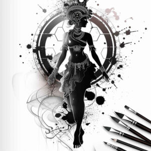 Postacie. - Free tattoo design ideas ai genereted - inkby.ai