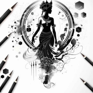 Postacie. - Free tattoo design ideas ai genereted - inkby.ai