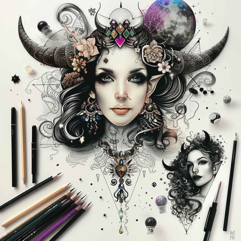 Inne mroczne - Free tattoo design ideas ai genereted - inkby.ai