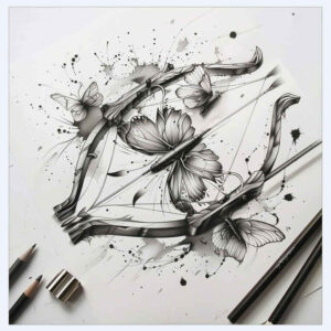 Motyle ćmy ważki - Free tattoo design ideas ai genereted - inkby.ai
