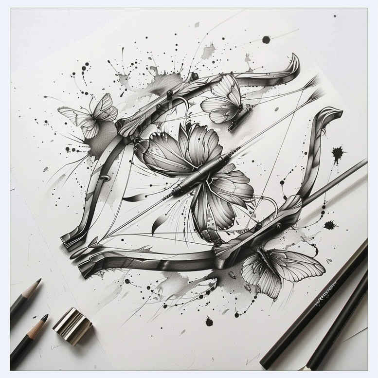 Motyle ćmy ważki - Free tattoo design ideas ai genereted - inkby.ai