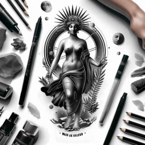 Postacie. - Free tattoo design ideas ai genereted - inkby.ai