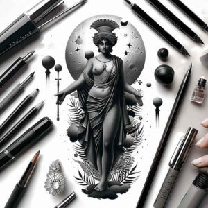 Postacie. - Free tattoo design ideas ai genereted - inkby.ai