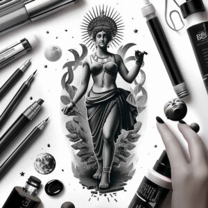 Postacie. - Free tattoo design ideas ai genereted - inkby.ai