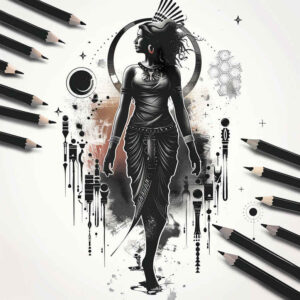 Postacie. - Free tattoo design ideas ai genereted - inkby.ai
