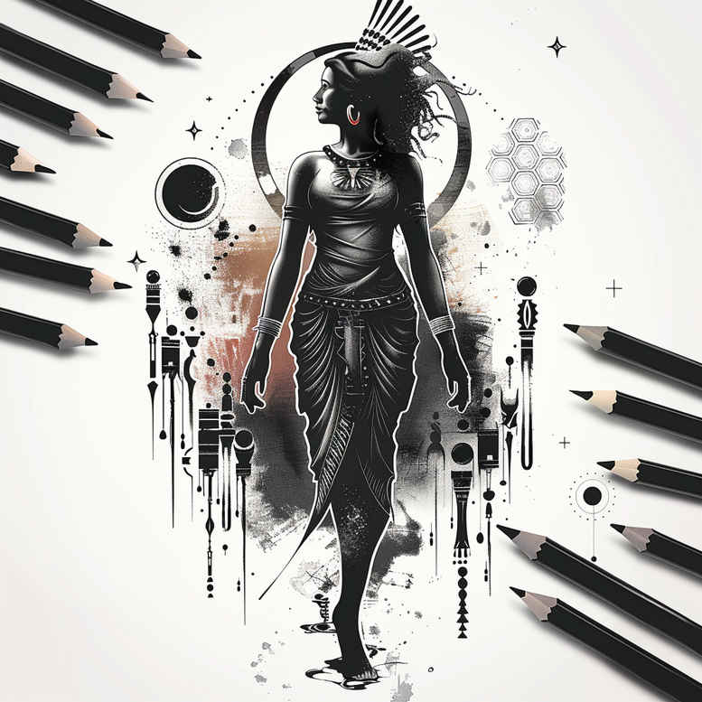 Postacie. - Free tattoo design ideas ai genereted - inkby.ai