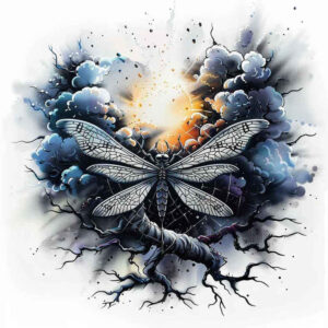 Motyle ćmy ważki - Free tattoo design ideas ai genereted - inkby.ai