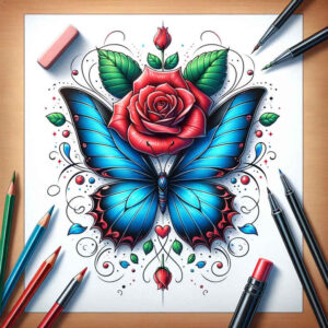 Motyle ćmy ważki - Free tattoo design ideas ai genereted - inkby.ai