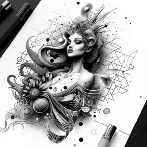 Postacie. - Free tattoo design ideas ai genereted - inkby.ai