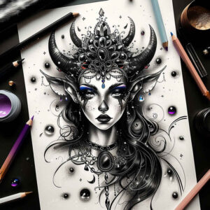 Inne mroczne - Free tattoo design ideas ai genereted - inkby.ai