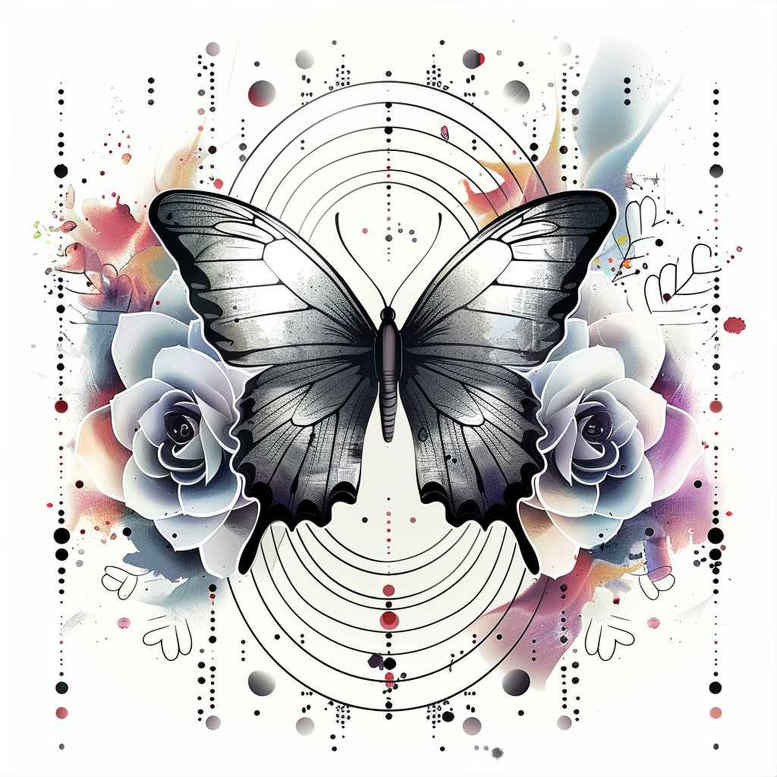 Motyle ćmy ważki - Free tattoo design ideas ai genereted - inkby.ai