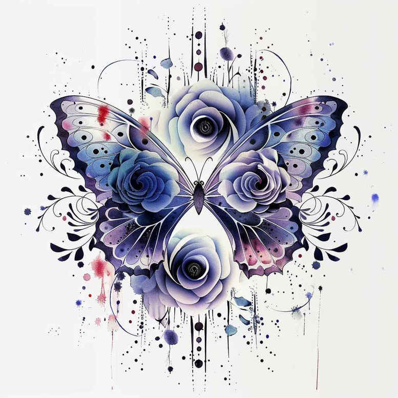 Motyle ćmy ważki - Free tattoo design ideas ai genereted - inkby.ai