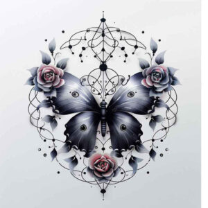 Motyle ćmy ważki - Free tattoo design ideas ai genereted - inkby.ai