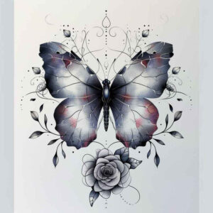 Motyle ćmy ważki - Free tattoo design ideas ai genereted - inkby.ai