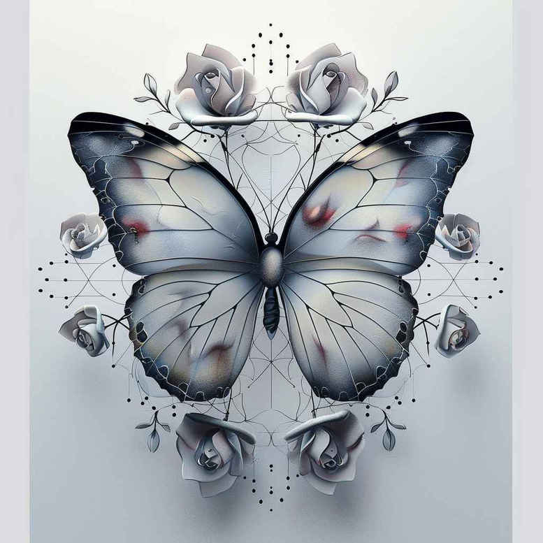 Motyle ćmy ważki - Free tattoo design ideas ai genereted - inkby.ai