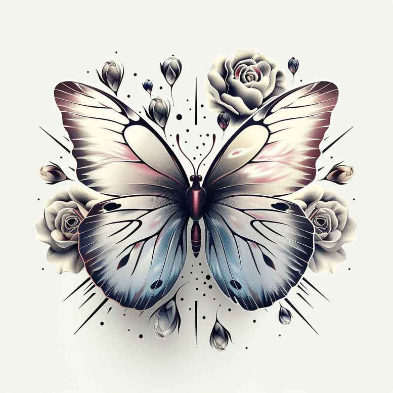 Motyle ćmy ważki - Free tattoo design ideas ai genereted - inkby.ai