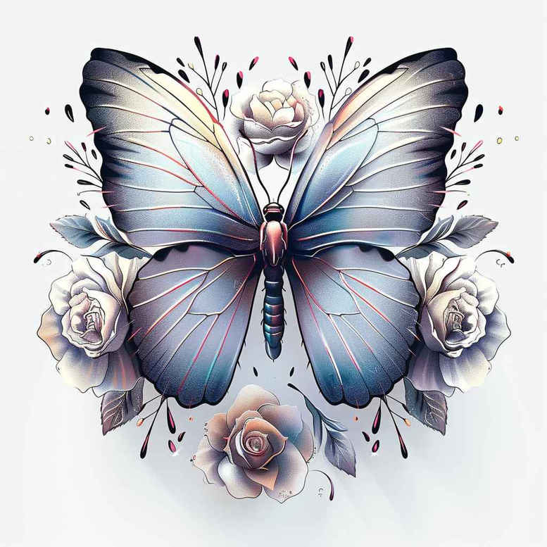 Motyle ćmy ważki - Free tattoo design ideas ai genereted - inkby.ai