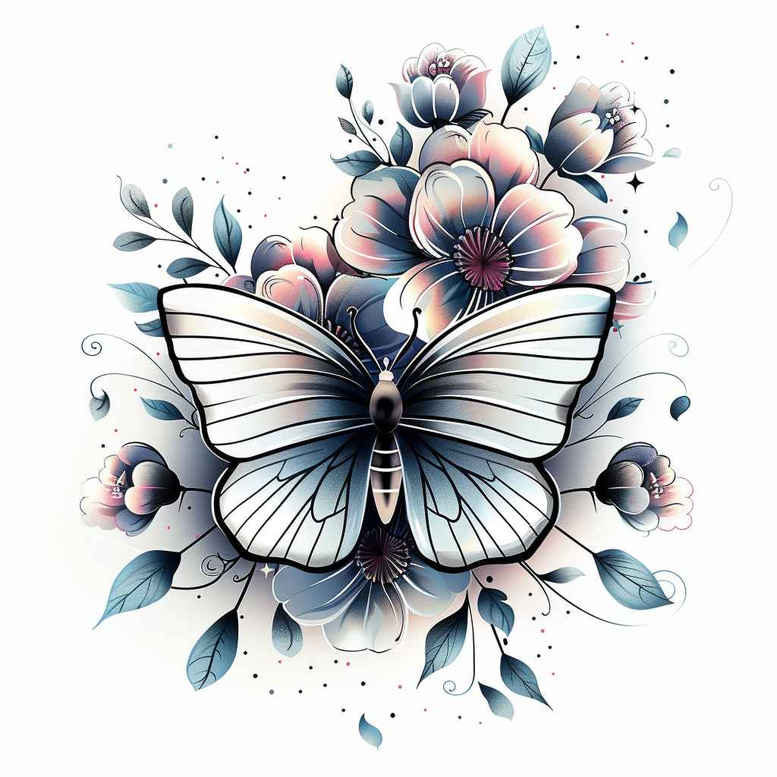 Motyle ćmy ważki - Free tattoo design ideas ai genereted - inkby.ai