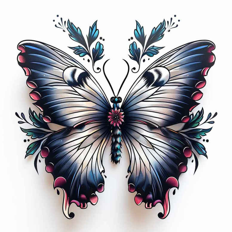 Motyle ćmy ważki - Free tattoo design ideas ai genereted - inkby.ai