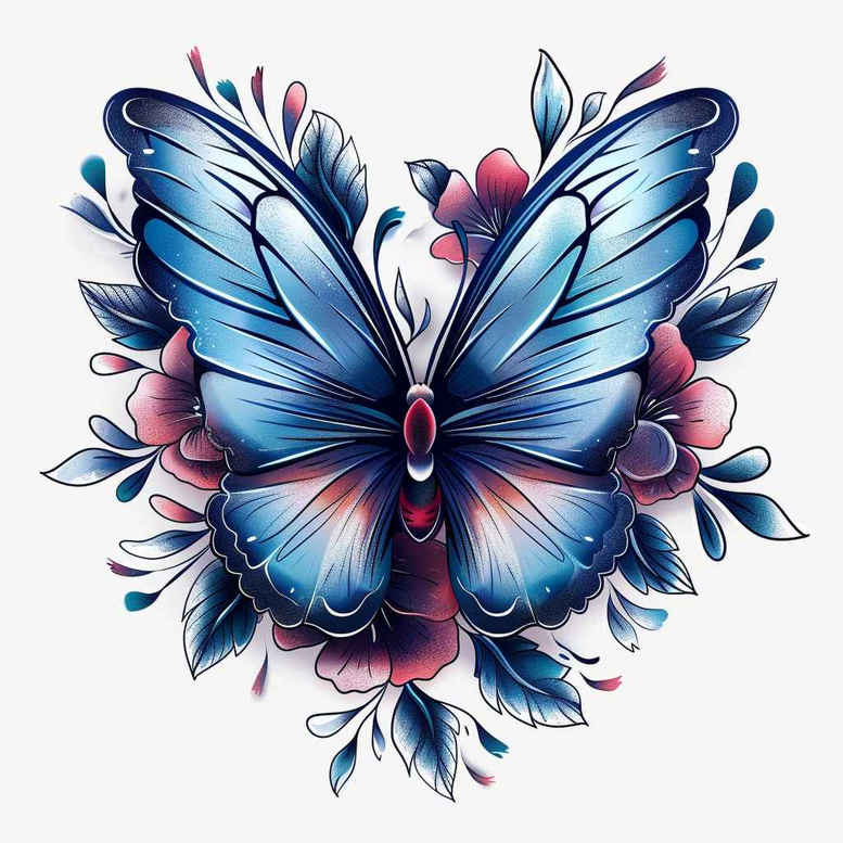 Motyle ćmy ważki - Free tattoo design ideas ai genereted - inkby.ai