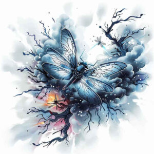 Motyle ćmy ważki - Free tattoo design ideas ai genereted - inkby.ai