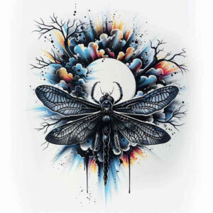 Motyle ćmy ważki - Free tattoo design ideas ai genereted - inkby.ai