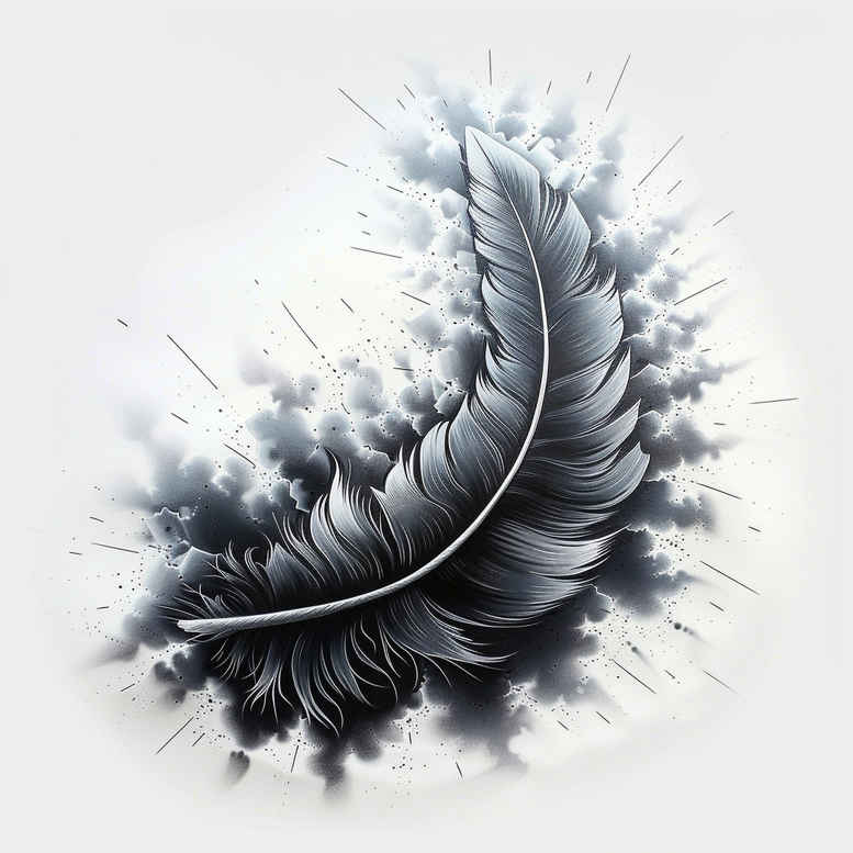 Piórka - Free tattoo design ideas ai genereted - inkby.ai