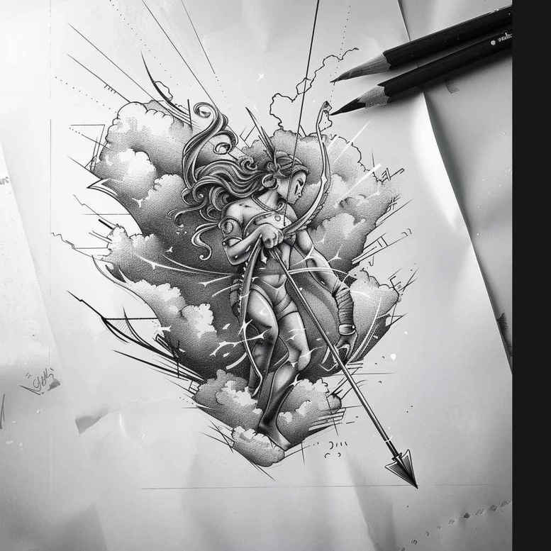 Postacie. - Free tattoo design ideas ai genereted - inkby.ai