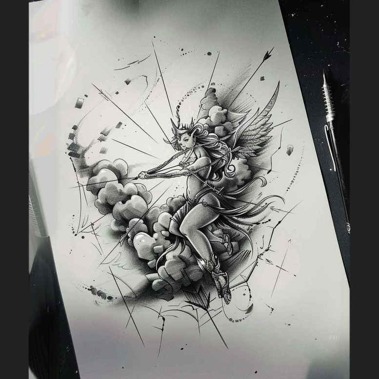 Postacie. - Free tattoo design ideas ai genereted - inkby.ai