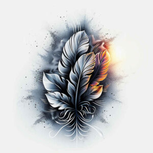 Piórka - Free tattoo design ideas ai genereted - inkby.ai