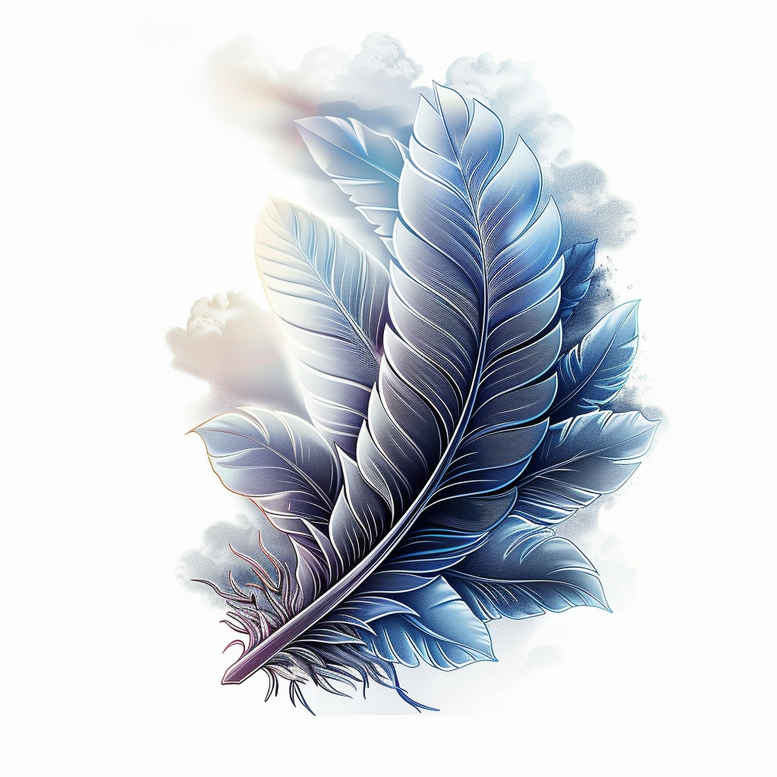 Piórka - Free tattoo design ideas ai genereted - inkby.ai