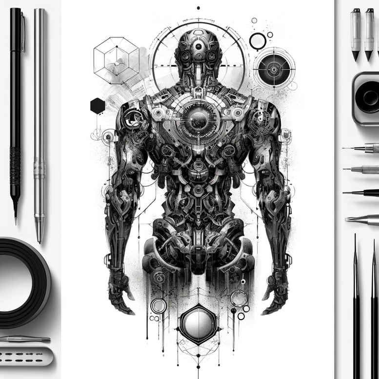 Postacie. - Free tattoo design ideas ai genereted - inkby.ai