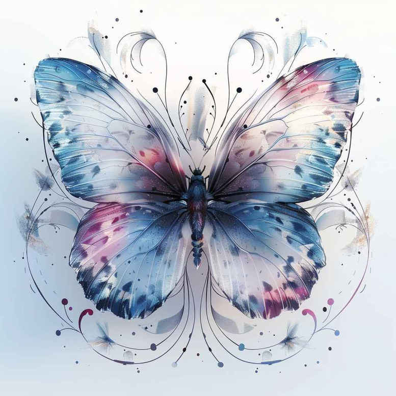 Motyle ćmy ważki - Free tattoo design ideas ai genereted - inkby.ai