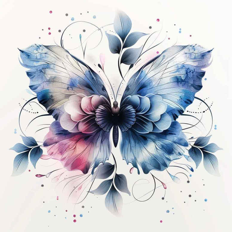 Motyle ćmy ważki - Free tattoo design ideas ai genereted - inkby.ai