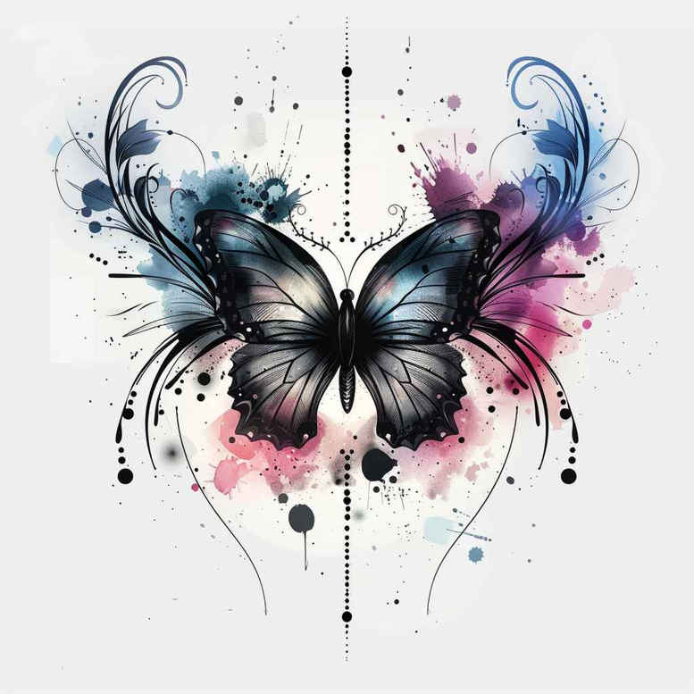Motyle ćmy ważki - Free tattoo design ideas ai genereted - inkby.ai