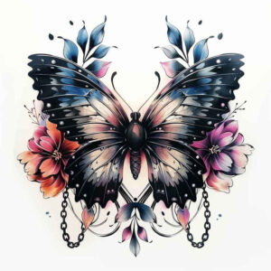 Motyle ćmy ważki - Free tattoo design ideas ai genereted - inkby.ai