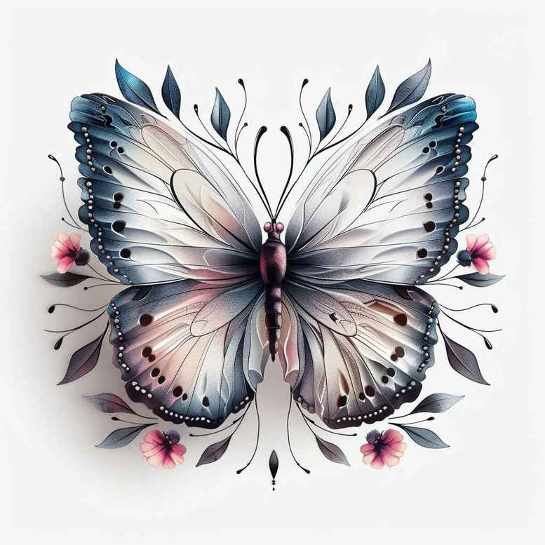 Motyle ćmy ważki - Free tattoo design ideas ai genereted - inkby.ai